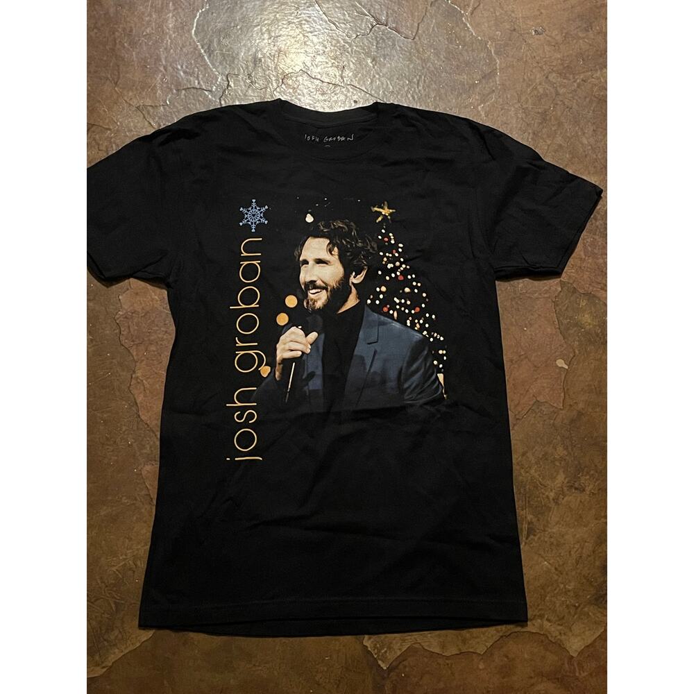 NEW Josh Groban Holiday Livestream Concert Shirt Christmas Snowflake Size S